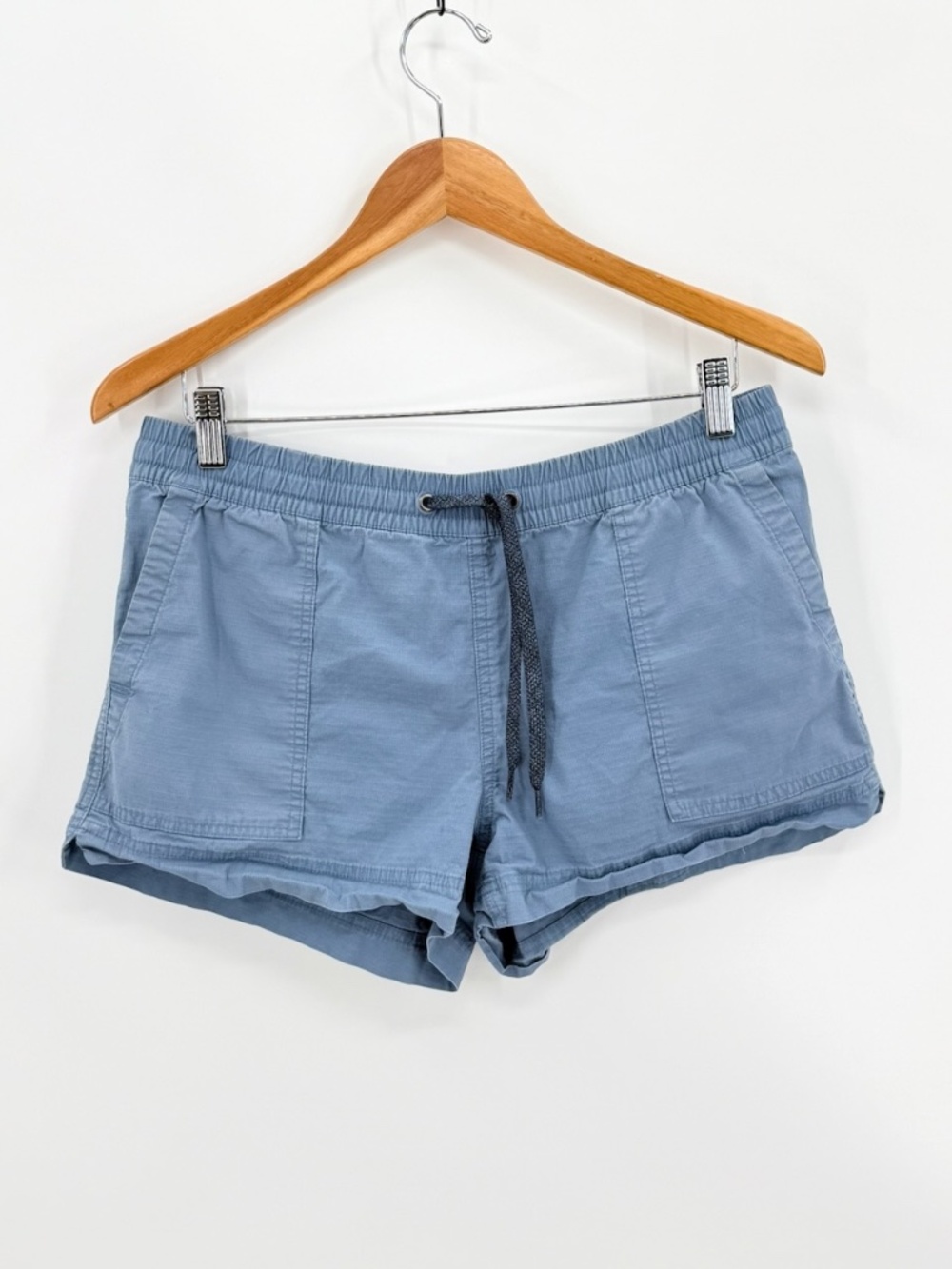 Salt Life Womens Shorts Medium M Blue Stretch Cotton Ripstop Drawstring Beach